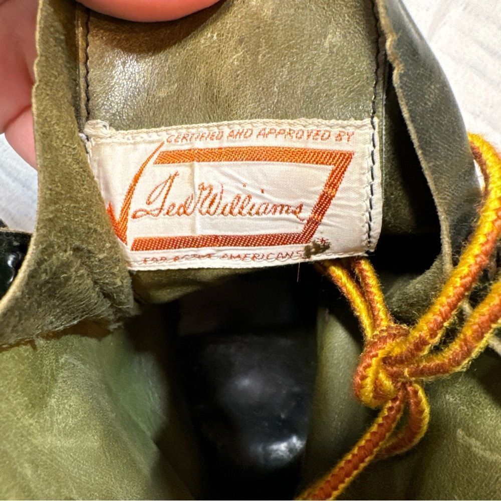 TED WILLIAMS vintage KANGAROO LEATHER boots Sport Size 9.5D RARE - Picture 6 of 9
